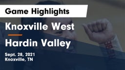 Knoxville West  vs Hardin Valley Game Highlights - Sept. 28, 2021