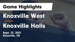 Knoxville West  vs Knoxville Halls  Game Highlights - Sept. 22, 2022