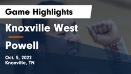 Knoxville West  vs Powell  Game Highlights - Oct. 5, 2022