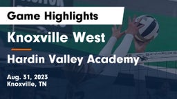 Knoxville West  vs Hardin Valley Academy Game Highlights - Aug. 31, 2023