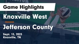 Knoxville West  vs Jefferson County  Game Highlights - Sept. 13, 2023
