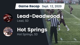 Recap: Lead-Deadwood  vs. Hot Springs  2020