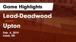 Lead-Deadwood  vs Upton Game Highlights - Feb. 4, 2019