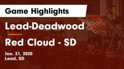 Lead-Deadwood  vs Red Cloud  - SD Game Highlights - Jan. 31, 2020