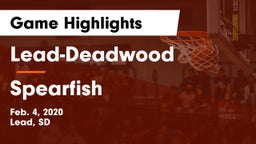 Lead-Deadwood  vs Spearfish  Game Highlights - Feb. 4, 2020