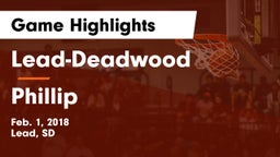 Lead-Deadwood  vs Phillip  Game Highlights - Feb. 1, 2018