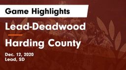 Lead-Deadwood  vs Harding County  Game Highlights - Dec. 12, 2020