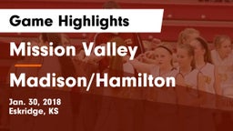 Mission Valley  vs Madison/Hamilton Game Highlights - Jan. 30, 2018