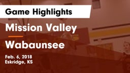 Mission Valley  vs Wabaunsee  Game Highlights - Feb. 6, 2018