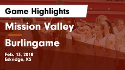 Mission Valley  vs Burlingame Game Highlights - Feb. 13, 2018