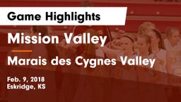 Mission Valley  vs Marais des Cygnes Valley  Game Highlights - Feb. 9, 2018