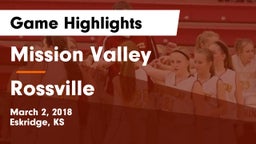 Mission Valley  vs Rossville  Game Highlights - March 2, 2018