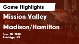Mission Valley  vs Madison/Hamilton  Game Highlights - Jan. 30, 2018