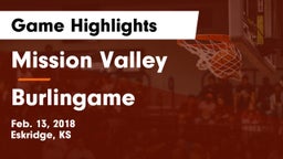 Mission Valley  vs Burlingame Game Highlights - Feb. 13, 2018