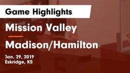 Mission Valley  vs Madison/Hamilton  Game Highlights - Jan. 29, 2019