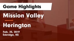 Mission Valley  vs Herington  Game Highlights - Feb. 25, 2019