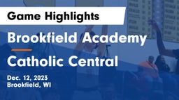 Brookfield Academy  vs Catholic Central  Game Highlights - Dec. 12, 2023