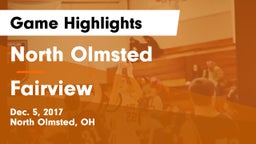 North Olmsted  vs Fairview  Game Highlights - Dec. 5, 2017