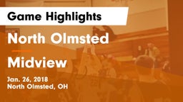North Olmsted  vs Midview  Game Highlights - Jan. 26, 2018