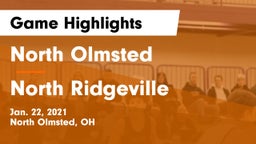 North Olmsted  vs North Ridgeville  Game Highlights - Jan. 22, 2021