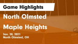 North Olmsted  vs Maple Heights  Game Highlights - Jan. 28, 2021