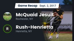 Recap: McQuaid Jesuit  vs. Rush-Henrietta  2017