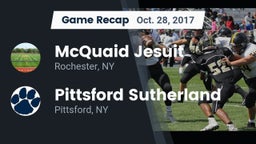 Recap: McQuaid Jesuit  vs. Pittsford Sutherland 2017