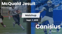 Matchup: McQuaid Jesuit High vs. Canisius  2018