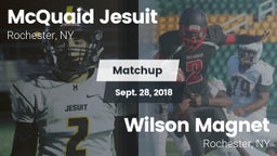Matchup: McQuaid Jesuit High vs. Wilson Magnet  2018