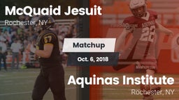 Matchup: McQuaid Jesuit High vs. Aquinas Institute  2018