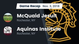 Recap: McQuaid Jesuit  vs. Aquinas Institute  2018