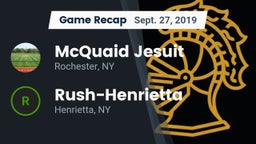Recap: McQuaid Jesuit  vs. Rush-Henrietta  2019