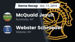 Recap: McQuaid Jesuit  vs. Webster Schroeder  2019