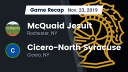 Recap: McQuaid Jesuit  vs. Cicero-North Syracuse  2019