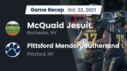 Recap: McQuaid Jesuit  vs. Pittsford Mendon/Sutherland 2021