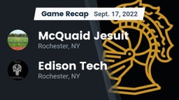 Recap: McQuaid Jesuit  vs. Edison Tech  2022
