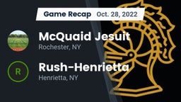 Recap: McQuaid Jesuit  vs. Rush-Henrietta  2022