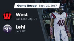 Recap: West  vs. Lehi  2017