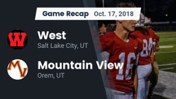 Recap: West  vs. Mountain View  2018