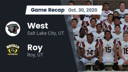 Recap: West  vs. Roy  2020