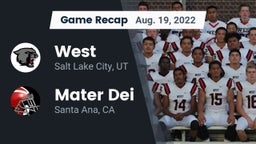 Recap: West  vs. Mater Dei  2022