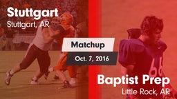 Matchup: Stuttgart High vs. Baptist Prep 2016