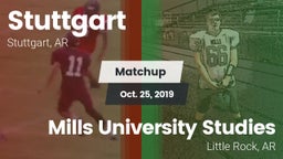 Matchup: Stuttgart High vs. Mills University Studies  2019