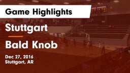 Stuttgart  vs Bald Knob Game Highlights - Dec 27, 2016