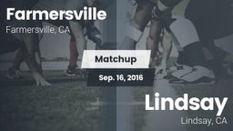 Matchup: Farmersville High vs. Lindsay  2016