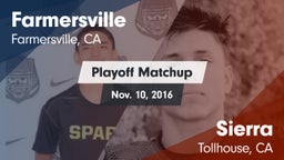 Matchup: Farmersville High vs. Sierra  2016