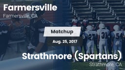 Matchup: Farmersville High vs. Strathmore (Spartans) 2017
