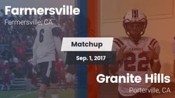 Matchup: Farmersville High vs. Granite Hills  2016