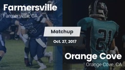 Matchup: Farmersville High vs. Orange Cove  2017