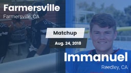 Matchup: Farmersville High vs. Immanuel  2018